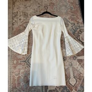 Chiara Boni La Petite Robe White Natalia Dress, Sz IT 40/ US 4, MP $895
